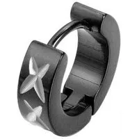Firetti Single-Creole Schmuck Geschenk Ohrschmuck einzeln BlackLine