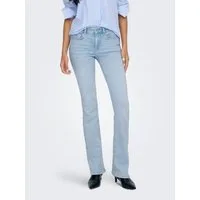 ONLY Bootcut-Jeans ONLBLUSH MID FLARED DNM CRO495 NOOS helle Waschung, normale Leibhöhe, ausgestellte Beinform