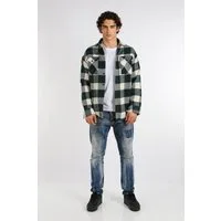 Megaman Jeans Flanellhemd Herren Holzfällerhemd Flanellhemd Kariert Freizeithemd Jacke
