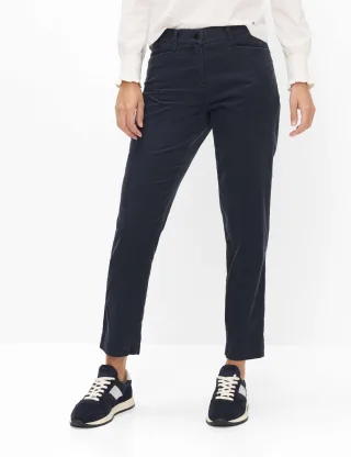 Brax Damen Cordhose Style MARA S NAVY, dunkelblau, Gr. 32K