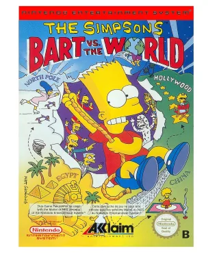 The Simpsons Bart vs. the World (Nintendo NES) gebr.