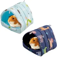 Ledander Tierhaus 2er-Pack Meerschweinchen-Betten, waschbar,Zubehör für Kleintierkäfige, für Zwergkaninchen, Chinchillas, Hamster, Igel, Frettchen, Bartagamen