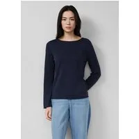 s.Oliver Longpullover Strickpullover Feinstrickpullover mit Rollkanten