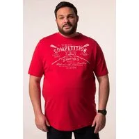 Men Plus T-Shirt T-Shirt Halbarm Print Rundhals