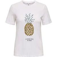 ONLY Kurzarmshirt ONLKITA LIFE REG S/S PINEAPPLE TOP JRS