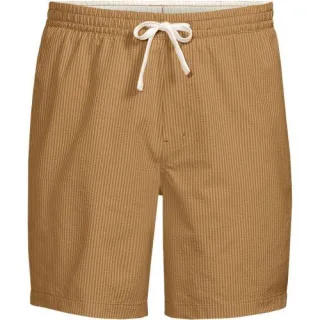 Seersucker-Badeshorts mit Hydroliner für Herren, 18 cm, Herren, size: regular, Braun, Elasthan/Polyester-Mischung, by Lands' End