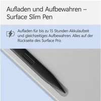 Microsoft Microsoft Surface Pro 12" Keyboard mit Slim Pen Schiefer Tablet-Tastatur (Beschleunigungssensor, beleuchtete Tastatur, Touchpad, Chiclet)