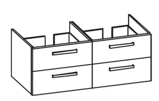 Artiqua 414 Waschtischunterschrank für Venticello 4111DG, Sanremo Eiche quer NB, 414-WU4L-V115-7145- 414-WU4L-V115-7145-428