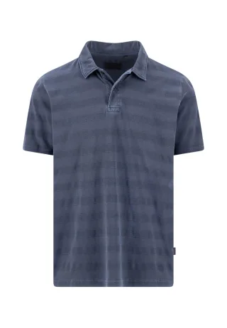 FYNCH-HATTON - Jacquard Polo navy - Gr. - XXL