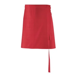 Exner - Unifarben-Kurze Schürze (Rot)