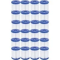 Bestway Pool-Filterkartusche Größe 1, Zubehör für Kartuschen-Filterpumpen, Feine Lamellenstruktur