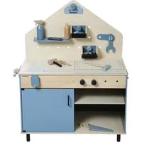 vertbaudet Spielwerkbank Große Kinder Werkbank, Holz FSC®/Metall