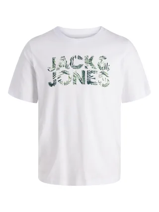 JACK&JONES - JJEJEFF LOGO TEE SS SN Weiß - Gr. - XL