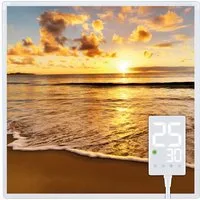 Heidenfeld Infrarotheizung HF-HP105 Elektroheizung inkl. Thermostat & 10 J. Garantie, 400-1000 W, 10 J. Garantie, Überhitzungsschutz, Infrarotheizung mit Thermostat