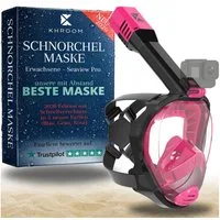 Khroom Schnorchel Schnorchelmaske Erwachsene Tauchermaske Vollgesichtsmaske Schnorcheln (geprüfte CO₂ Sicherheit, Vollgesichtsmaske Tauchmaske), Seaview Pro