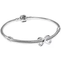 Pandora Charm-Armband DamenBundle Für Immer & Ewig Unendlichkeit Silber