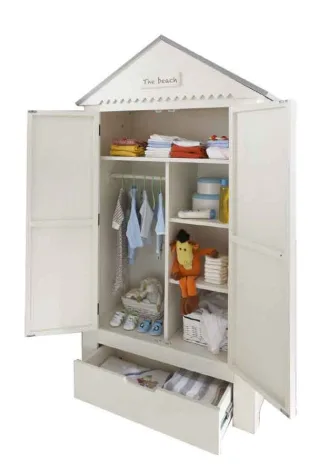 Infanskids Kleiderschrank weiß Kinder