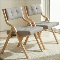 TLGREEN Klappstuhl,Küchenstuhl mit gepolstertem Sitz, (2 St), ergonomisch, platzsparend, rutschfest & stabil