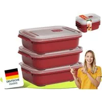 uandu home Frischhaltedose Frischhaltedosen mit Deckel, Mikrowellen Geschirr, BPA Frei Plastikbox, (Set, 3er Set), Vorratsdosen Luftdicht Set, Meal Prep Boxen