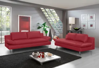 PLACES OF STYLE 2-Sitzer "Redding" In Naturleder