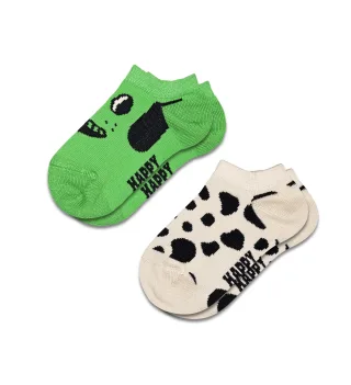 happy socks - Kids 2-Pack Dog Low Socks Grün
