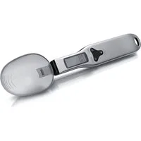 Arendo Löffelwaage Küchenwaage Feinwaage digital, 0,1 g, 1–500 g, LCD-Anzeige, aufhängbar, (1-tlg), Einheiten g oz gn ct, abnehmbarer Löffel, Abschaltautomatik 60 s