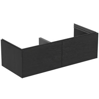 Ideal Standard Doppelwaschtisch-Unterschrank Conca 2 Auszüge o.Platte 1200x505x370mm Eiche gefl., T5 T5516Y4