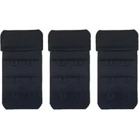 varivendo BH-Verlängerung 3er Set 2-reihig, 32 mm schwarz (Stück, 3 St), BH-Verlängerung BH-Extender BH-Verlängerungsstück BH-Erweiterung B