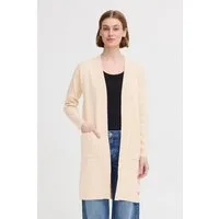 OXMO Strickjacke OXFina Langer Feinstrick-Cardigan mit Taschen