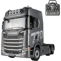 Esun RC-LKW RC Truck 770S, Ferngesteuerter Lkw, Lastwagen Modellbau 1:18 (SET, Komplettset), 6x4, mit Soundeffekte und Licht, ab 8 9 10 Jahre