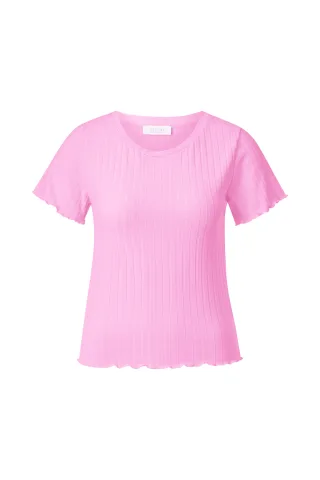 Rich & Royal - Rib T- Shirt bubblegum pink - Gr. - M
