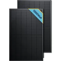 SolarMars Solarmodul 450/500/900/1000Bifazial Glas Solarpanel für Balkonkraftwerke, (PV Modul, 2-St)