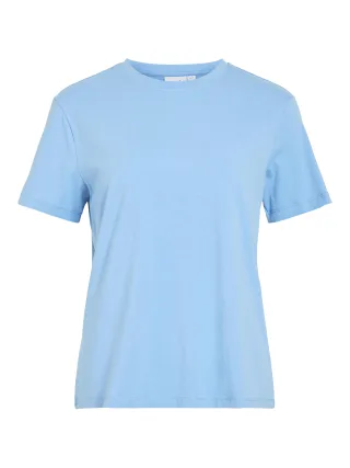 VILA - VINORA S/S T-SHIRT - NOOS Blissful Blue - Gr. - XS