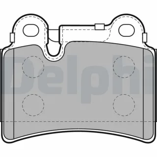 Delphi Bremsbel?ge hinten VW Touareg LP2061