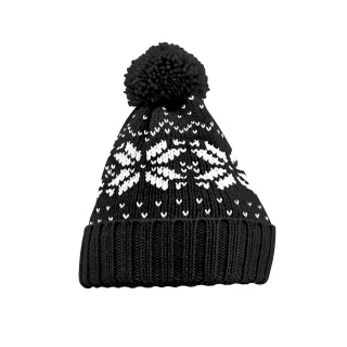 Beechfield - "Snowstar" Mütze für Herren/Damen Unisex (Schwarz/Weiß)