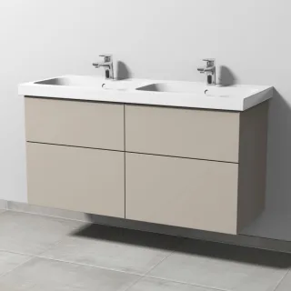 Sanipa 3way Waschtischunterbau zu Geberit iCon Light Waschtisch mit 4 Auszügen, Kaschmir-Matt SP5771U