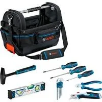 Werkzeugtasche GWT 20 und Handwerkzeug-Set Professional schwarz, ProClick System, inkl. 16-teiliges Werkzeug-Set
