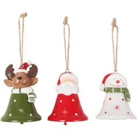 Trend Line Dekohänger Dekohänger Glöckchen Weihnachten Polyresin Ø 7 x 8
