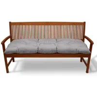 Beautissu Bankauflage Bankauflage Flair BK, ca.100x50x10cm, Hellgrau, Sitzkissen für Gartenbank, Bankpolster Outdoor & Hollywoodschaukel