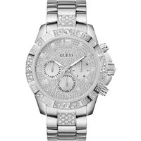Guess Multifunktionsuhr MAJESTIC GW0796G1, Quarzuhr, Armbanduhr, Herren, Datum, 12/24-Std.-Anzeige,Kristallsteine