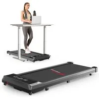 Hamlody Laufband Klappbare Laufbänder für Zuhause, 1-10 km/h, Bürstenloser Motor (LCD-Display, leise, platzsparend und Fernbedienung, Mit Fallschutzclip), Walking Pad für Zuhause Klein Laufpad mit Werkzeugsatz