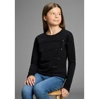 Bruno Banani Langarmshirt Shirt mit Paillettendetails für Mädchen Für TEENS, Langarmshirt mit Pailletten