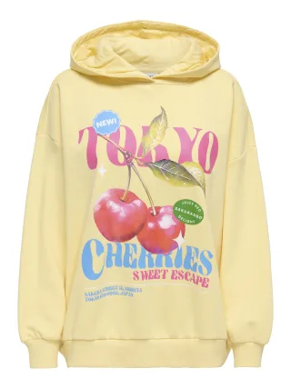 ONLY - ONLELO L/S PRINT HOOD BOX SWT Sunlight - Gr. - L