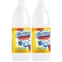 DanKlorix DanKlorix Hygiene-Reiniger Zitronen Frische 1,5L - Mit Aktiv-Chlor (2e WC-Reiniger