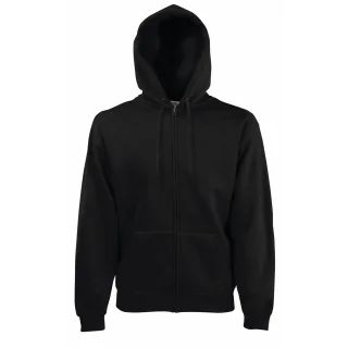 Fruit Of The Loom Herren Premium 70/30 Hooded Zip-Up Sweatshirt / Hoodie (Schwarz)