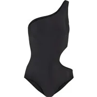 URBAN CLASSICS Badeanzug Urban Classics Damen Ladies Asymmetric Cut Out Swimmsuit
