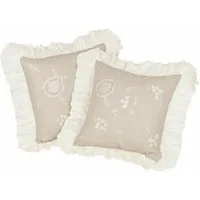Mirabeau Kissenhülle Kissenhülle 2er Set Clarissa grau