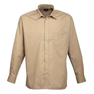 Premier - Hemd für Herren Langärmlig (Khaki)