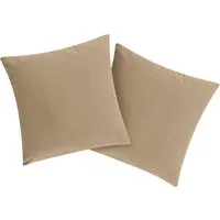 OTTO home Dekokissen Raja, einfarbig, Kissenhüllen ohne Füllung, 40 x 40 cm, 2er-Set, Mikrofaser