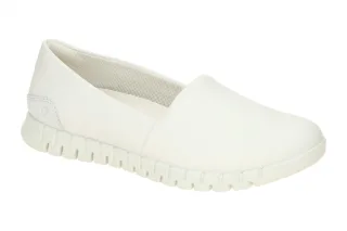 Ecco 24631352292 White Shadow Women`s Espadrille Slipper Dual-Fit Comfort Foam